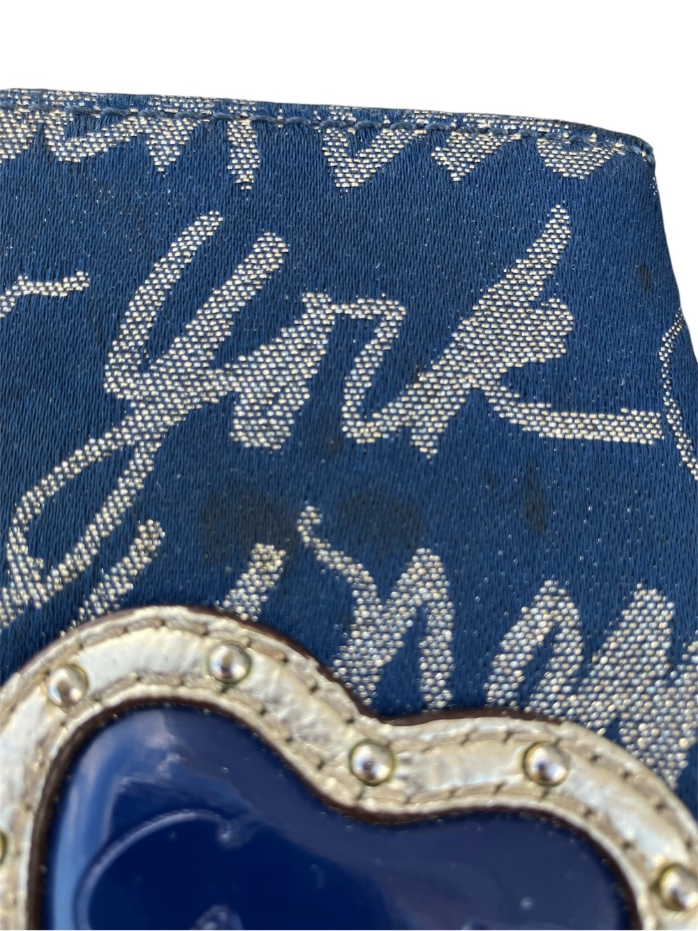 Coach Barrett Poppy Canvas Sneakers 11 Blue Gold Wristlet Wallet 1941 Bundle REA - Picture 16 of 16
